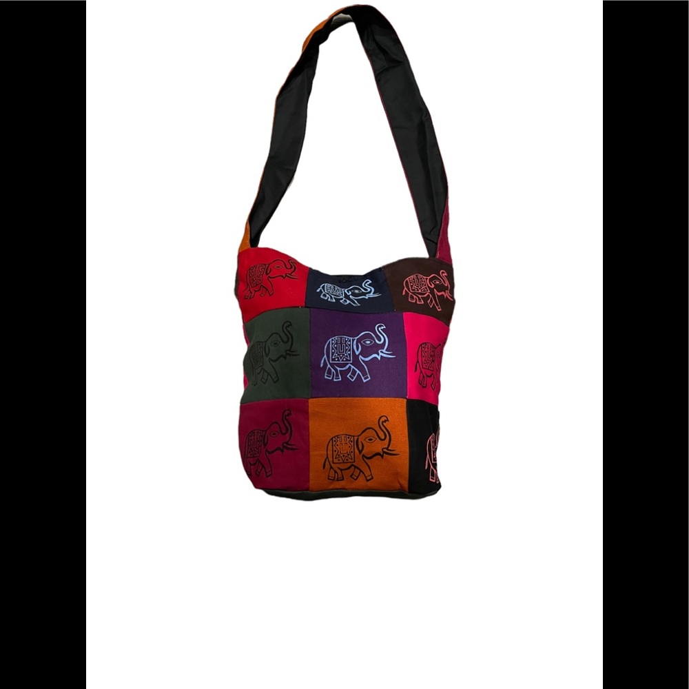NWT.  Handmade Handbag by Sacred Threads. LG GR/GR